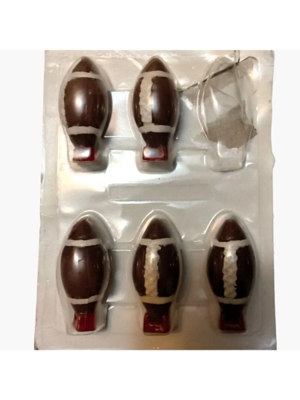 Wilton 5 Football Candles Cake Decoration